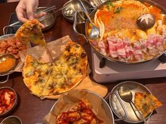 韩式芝士披萨薄饼-双门洞·森系料理(体育西店)