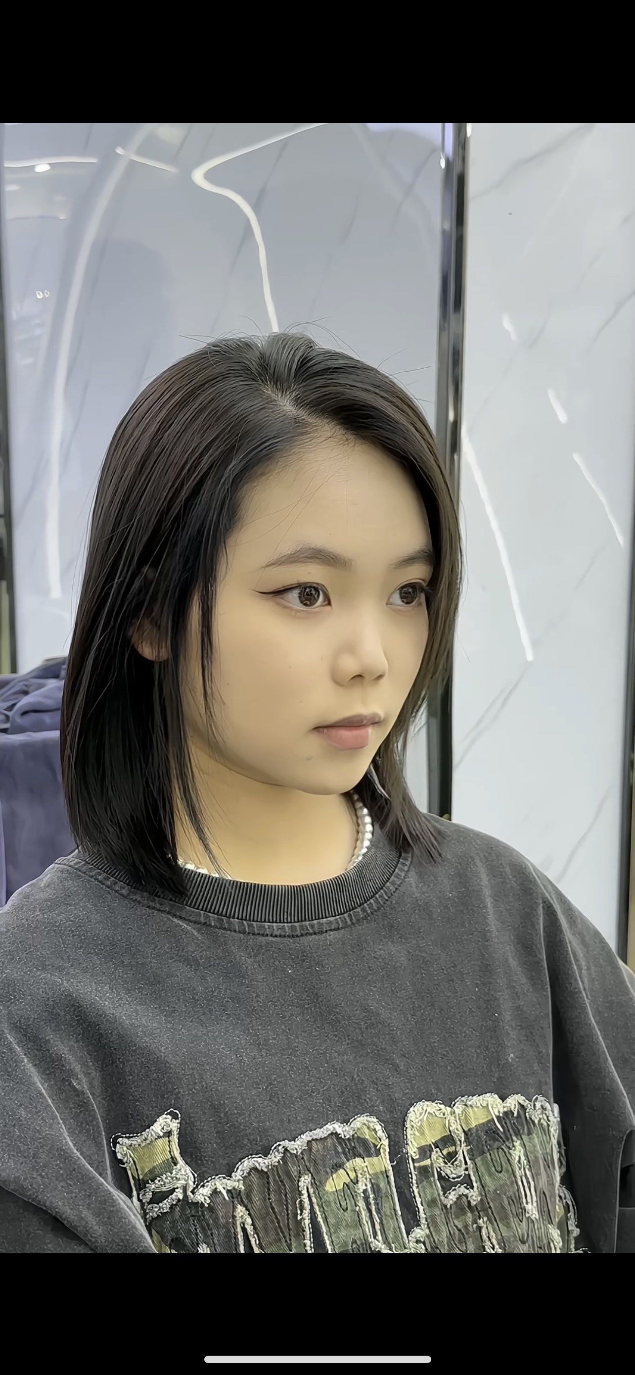 减龄短发➕黑茶色