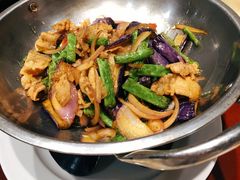 干锅茄子豆角-西陵饭店