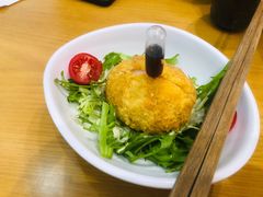酥炸猪肉裹温泉蛋-胜博殿日式炸猪排(西红门店)