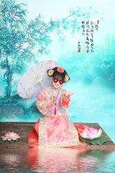 -后宫·古装汉服京剧儿童亲子全家福摄影