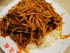 鱼香肉丝盖浇饭-老头盖浇饭(南京新街口明瓦廊宏光酒店店)