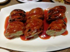 虾仁茄盒-双合园·海鲜水饺青岛菜(万佳广场店)