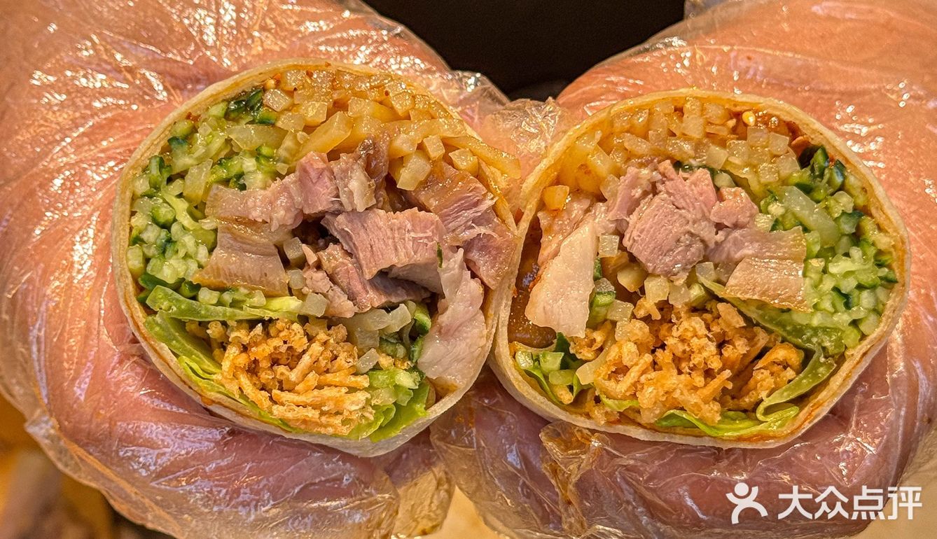 猪头肉卷饼?一吃一个不吱声 - 大众点评吃喝玩乐精选