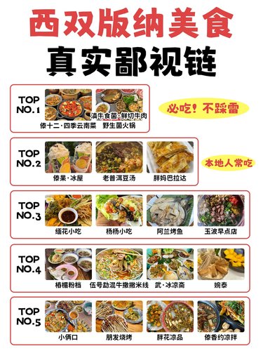 版纳美食居然也有鄙视链🔥真的惊呆了