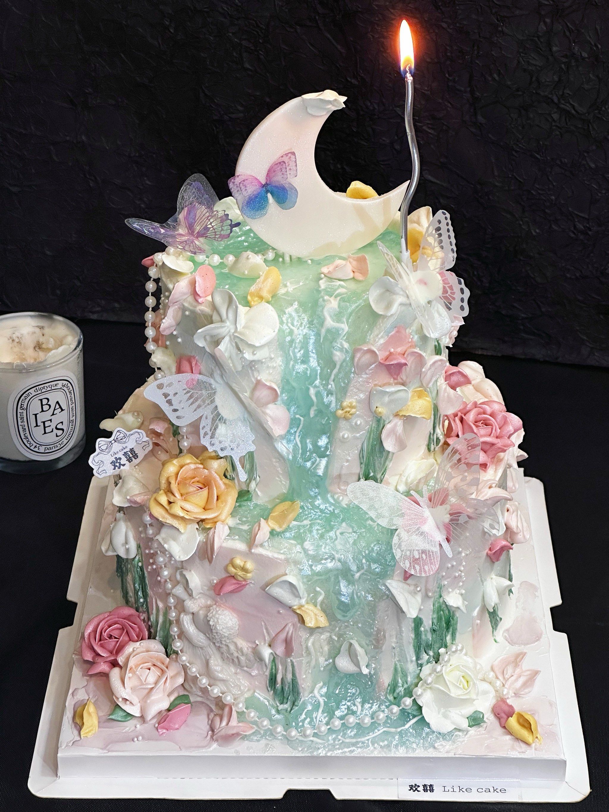 梦幻蛋糕来袭～原创款许愿池双层蛋糕
