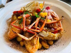 米其林星厨荐-砂锅煎焗大罗氏虾-炳胜公馆(珠江新城店)