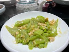 丝瓜毛豆子炒咸蛋黄-水先生寧波菜(天一店)
