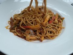 卡塔尼亚鲜虾双菇意大利面-食间牛排(湖西路店)