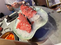 原切极品牛上脑-乔先生涮肉·鲜活牛羊肉火锅(塘沽店)