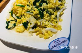 Scallion Egg Stir-fried with Silver Fish