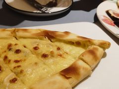 蘑菇奶酪皮塔-伊斯坦布尔土耳其清真咖啡餐厅