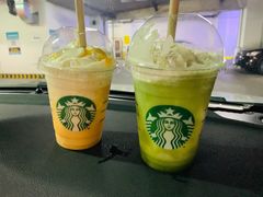 绿棕仙椰抹茶星冰乐-星巴克(青岛火车北站候车大厅店)