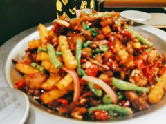 香辣肥肠鸡-嘎嘎鸭脑壳(蜀汉路店)