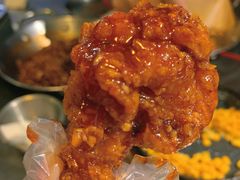 甜辣味半鸡-富乐满韩国正宗炸鸡韩国料理(虹泉路店)