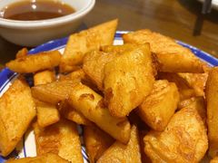 炸咯吱-门框胡同褡裢火烧(赵公口店)