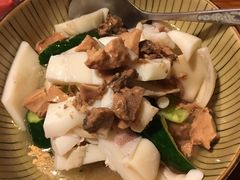 鵝肝厚花枝沙拉-富田日本料理