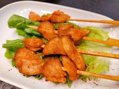 炸猴头菇串-莲华素食府