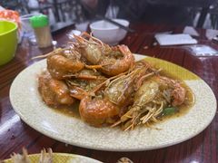 胡椒罗氏虾爆膏-贞姨美食·老字号海鲜大排档