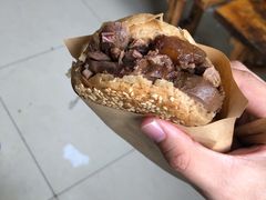烧饼夹肉-李小老烧饼(常营民族家园店)