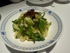 小棠菜炝拌鸡枞菌-杏花堂晋商私房菜(华熙五棵松店)