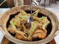 啫啫虾酱花菜煲-粤·啫啫