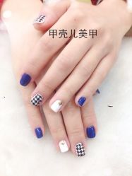 今年千鸟格火啊-甲壳儿美甲美睫