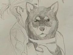 给客人画的卡通画-獨門烤肉(开发区店)