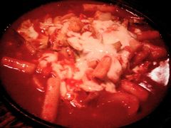 奶酪海鲜炒米条-包装马车·韩国料理·포장마차