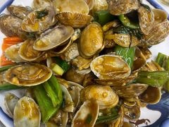 姜葱炒花甲-旺鲜渔港连锁餐厅·珠海特色美食地标(爱情邮局店)