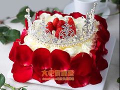 玫瑰花皇冠蛋糕-童话王子·生日蛋糕(中山店)