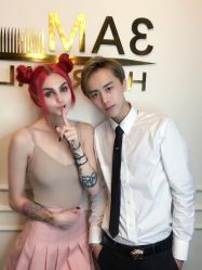 点击看大图 -3AM HAIR SALON染发烫发接发
