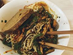 青椒干子肉丝干拌面-高邮面馆(明瓦廊店)