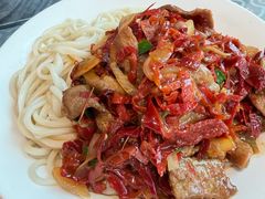 油辣子肉拌面-汗腾格里·风味餐厅(新疆驻京办店)