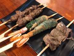 苏叶烤鸡皮虾-鸟串烧Yakitori
