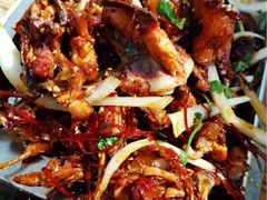 炒鸡架-勃利地摊·勃立小串烧烤