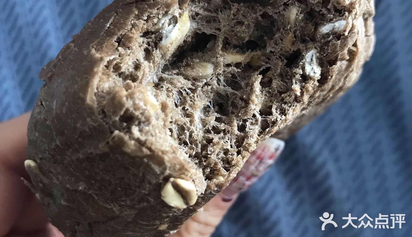 《奇亚籽蔓越莓面包》面包整体不甜