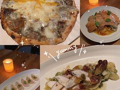 黑松露披萨，三种芝士和有机鸡蛋-Mercato莫卡多露台餐厅与酒吧(K11店)