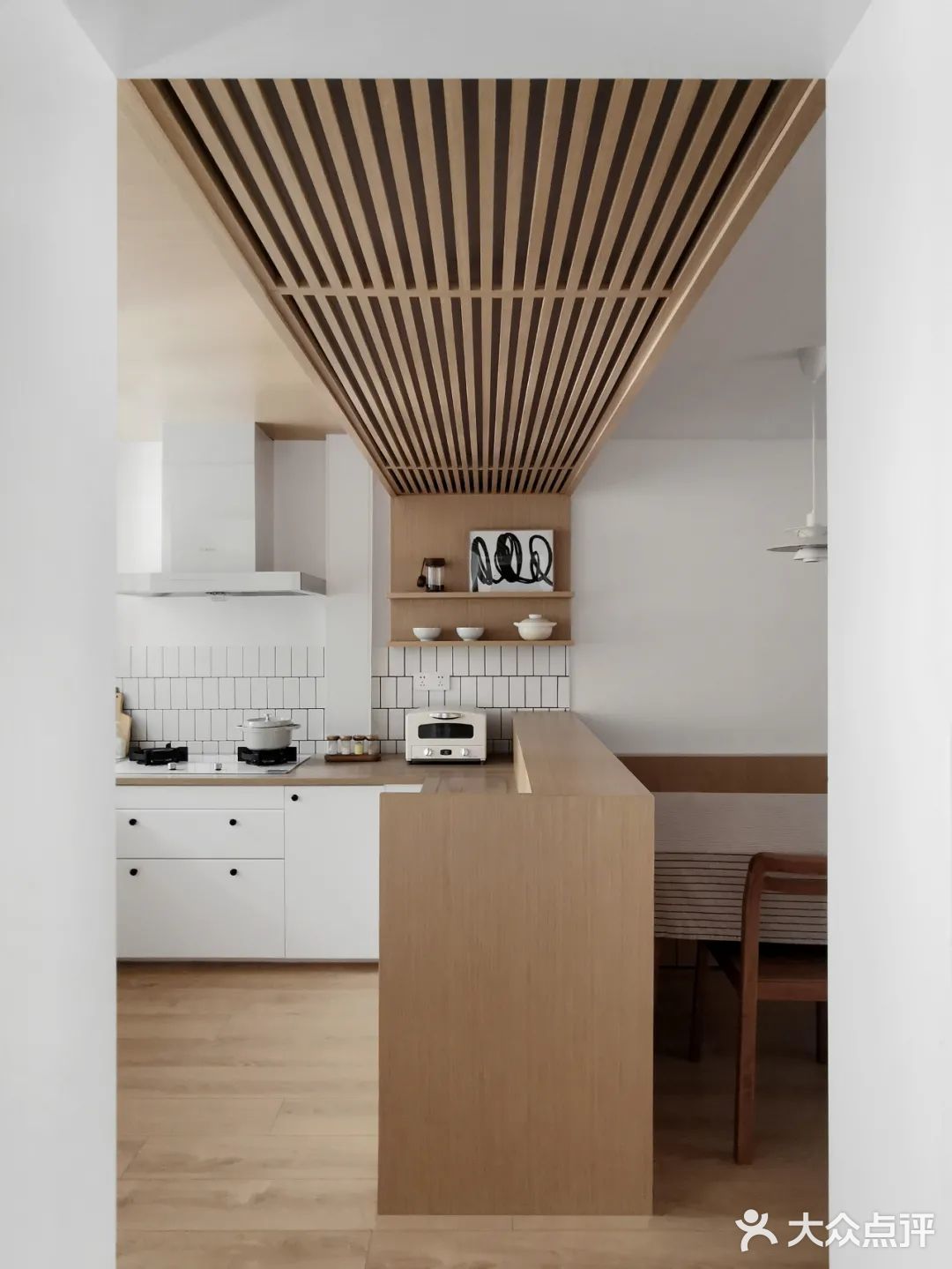 50㎡老破小改造花18万脱胎换骨日式ldk木栅栏吊顶