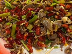 爆炒鸡胗-新凯旋烧烤·燕姐千岛湖土菜