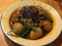 虎皮鹌鹑蛋-拈签一笑黄牛肉辣卤串串