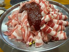 五花肉肥牛三吃锅-韩食汇