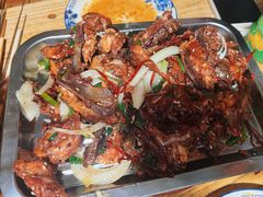 炒鸡架-勃利地摊·勃立小串烧烤