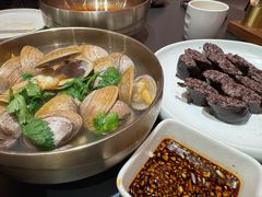 白灼黄贝子-松涛园朝鲜·海鲜·料理店(鸭绿江断桥店)