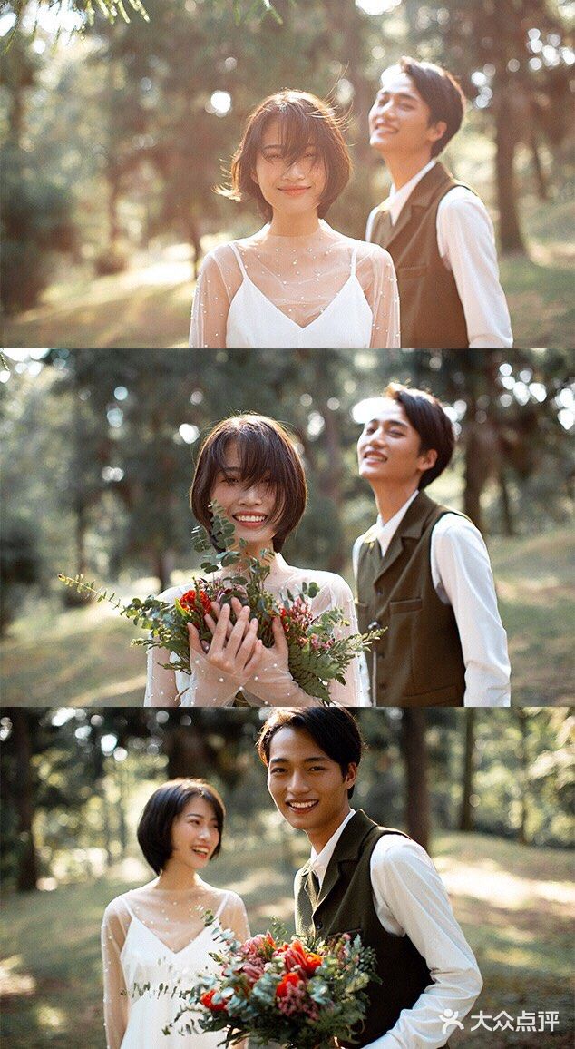 春夏小清新婚照🌿藏在小森林里的秘语💕