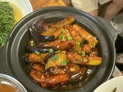 鱼香茄子煲-建国328小馆