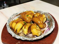 铁板鹅肝酱茄盒-金碧轩粤菜海鲜大酒楼