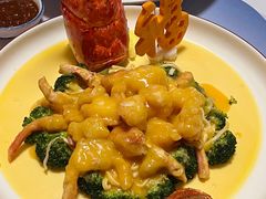 火焰喜饼沙律大虾球-山西饭店