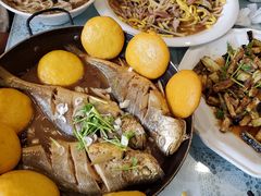 茄子拌扇贝-华圆美食