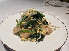 菠菜豆芽拌面筋-汉唐宴长安食府